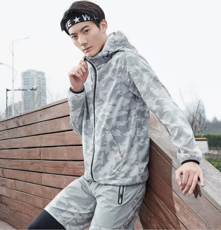  Xiaomi New ULEEMARK men trend Camouflage Quick drying jacket Reflective printing YKK zipper Casual 