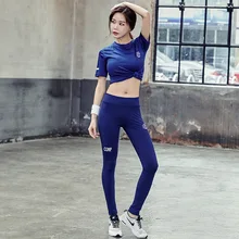 Женский фитнес-набор для йоги высокоэластичная тренировочная одежда женские эластичные спортивные Леггинсы и верхняя одежда для йоги одежда для женщин