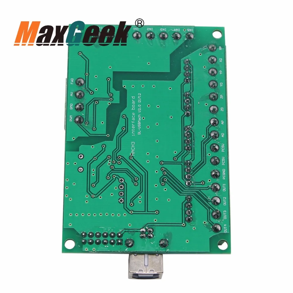 Maxgeek 5 Axis MACH3 CNC Breakout Board 1000KHz USB управление движением карты гравировальный