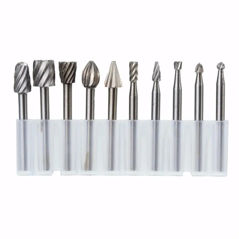 Universal 10pcs HSS Routing Router Bits for Rotary Engraving Wood Working Tool
