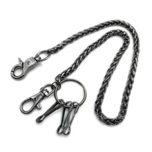 47cm Long Metal font b Wallet b font Belt Chain Rock Punk Trousers Hipster Pant Jean