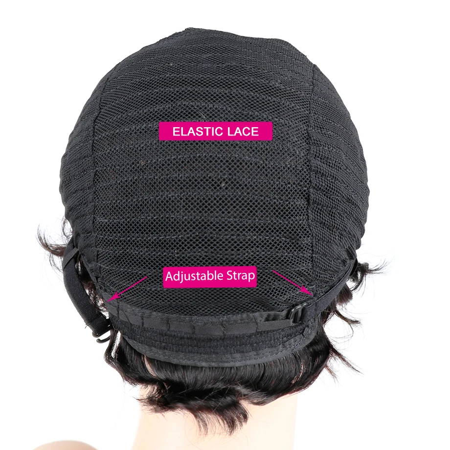 От коротких человеческих волос парики Pixie Cut парик из натуральных пальчиковые