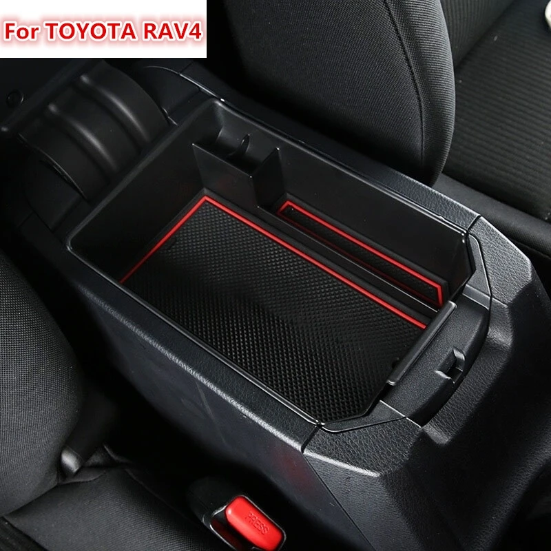 

For Toyota RAV4 RAV 4 2016 Central Suitcase Storage Box Armrest Remoulded Inside Car Glove Storage Box Car Styling