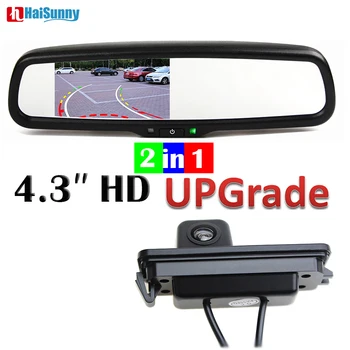 

HaiSunny Car Parking Rear View Camera Dynamic Line With Special Interior Rearview Mirror Monitor For V W Polo 2C Passat B6