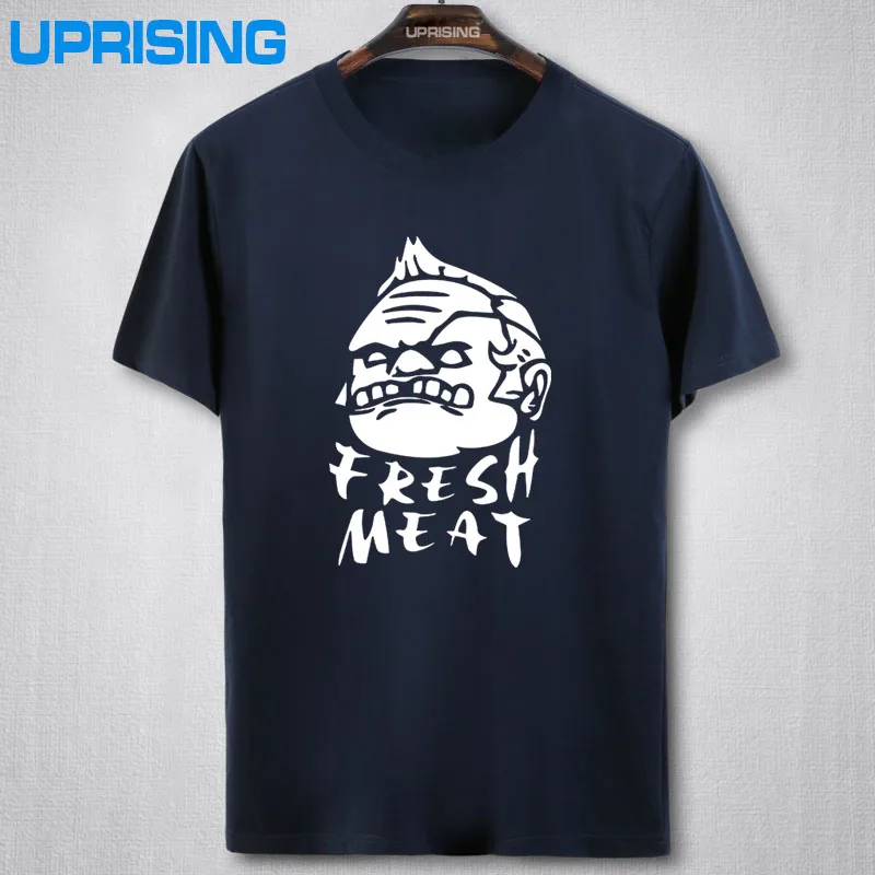  Summer New Dota 2 Fresh Meat T Shirts Men Bodybuilding Man Clothing O Neck Short Sleeve Cotton Tshi