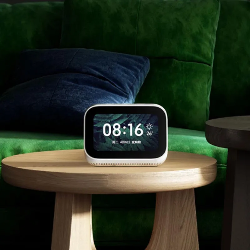  Original Xiaomi AI Touch Screen Speaker Bluetooth 5.0 Digital Display Alarm Clock WiFi Smart Connec