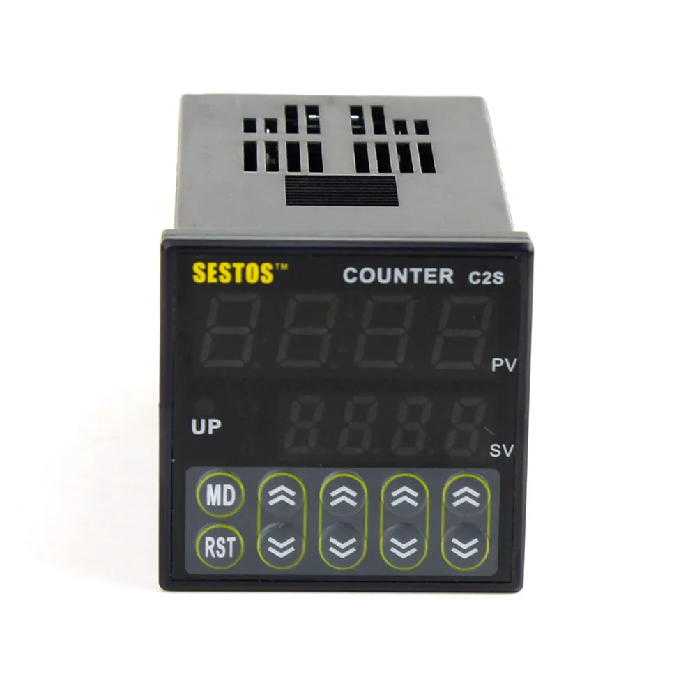 Sestos 12 24V 6 Preset Digital Preset Scale Counter Tact Switch Register 10KPCS Relay Output CE