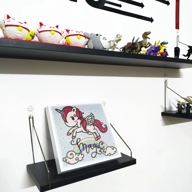 5D детей DIY алмазная живопись наборы мультфильм животных Единорог мозаика вышивки крестиком набор вышивка с рамкой ремесла подарки для детей