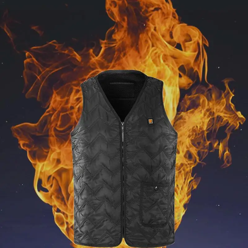 

Thermostatic Heated Electric Vest Men And Women Heating Vest USB Heating Charging Warm Body Electric Vest Outdoor Accessories