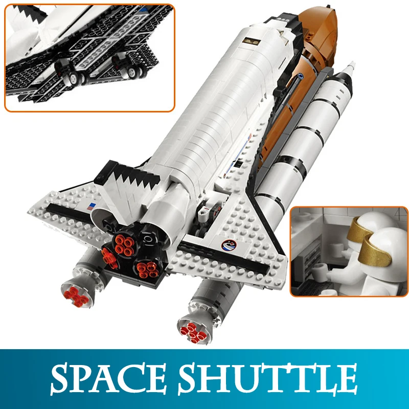 

16014 123pcs The Apollo Saturn V Launch Vehicle Set Space Shuttle Expedition Model Building Blocks Compatible LegoINGLYS Toys