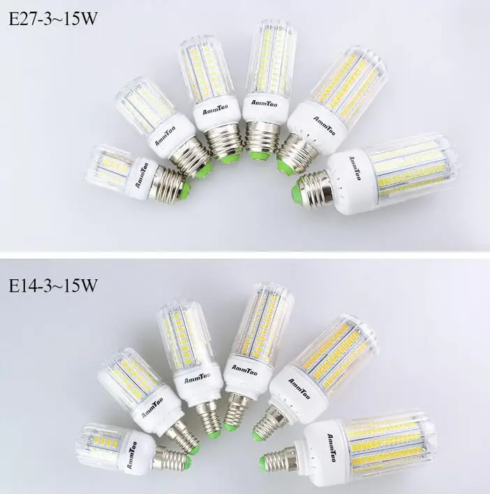 1/4/10x High Lumen E27 E14 G9 GU10 5736SMD LED Corn Light Spot Lamp Bulb 85-265V 
