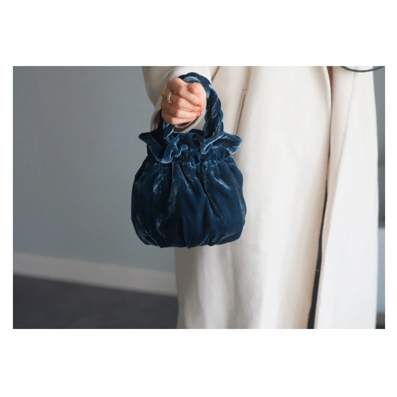 WOONAM ручной работы Женская Модная шелковая бархатвечерние вечерняя маленькая