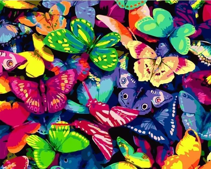 

6985 Beautiful Butterflies - DIY Paint By Numbers