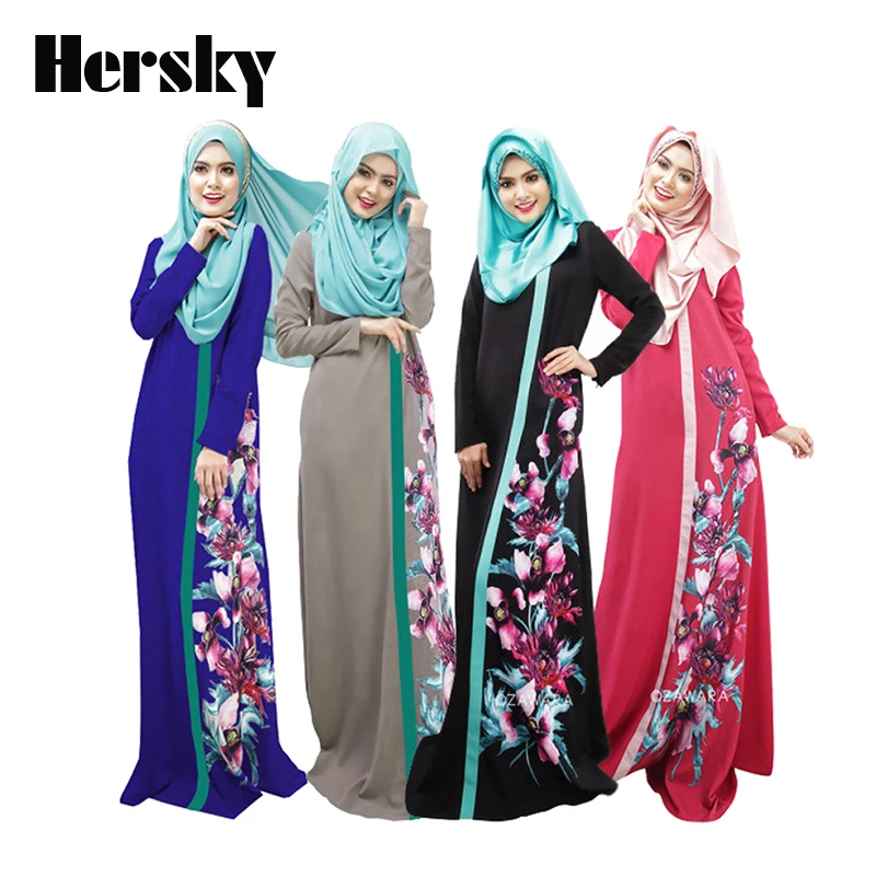 Плюс Размеры платье dubai abaya турецкий мусульманский женское платье мусульманская одежда Костюмы Исламской печати длинные черные платья