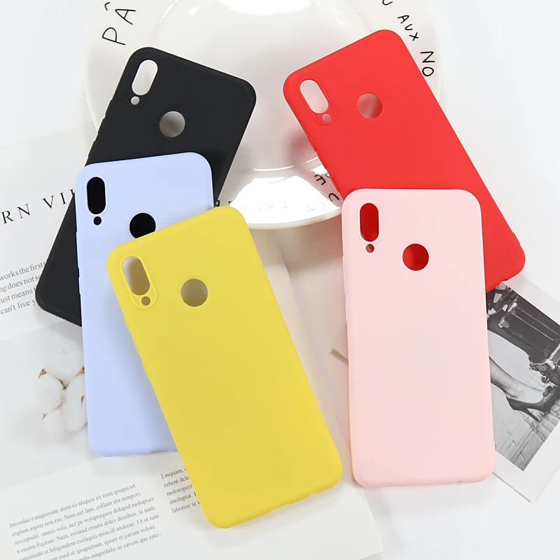 

Candy Color Case for Huawei P Smart Plus Nova 3i Soft Silicone Back Cover For Huawei P Smart 2019 Nova 3 3i P Smart2018 Cases