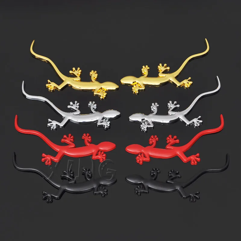 

3D Gecko Car Sticker Emblem Motorcycle Badge Decal For Mercedes BMW Audi Ford VW Nissan Toyota Honda Lizard Styling Accessories
