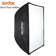 Godox Портативный 50*70 см зонтик софтбокс Отражатель для вспышки Speedlite освещение