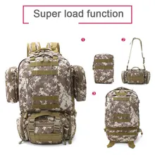 4 en 1 deportes camuflaje mochila multifuncional 3 P Mochila Táctica Escalada Acampan Yendo de excursión Alpinismo