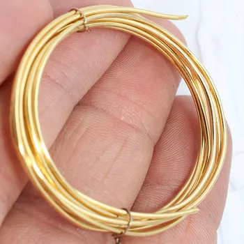 

.. 3,3 Feet...raw brass Gold Plated Wire,