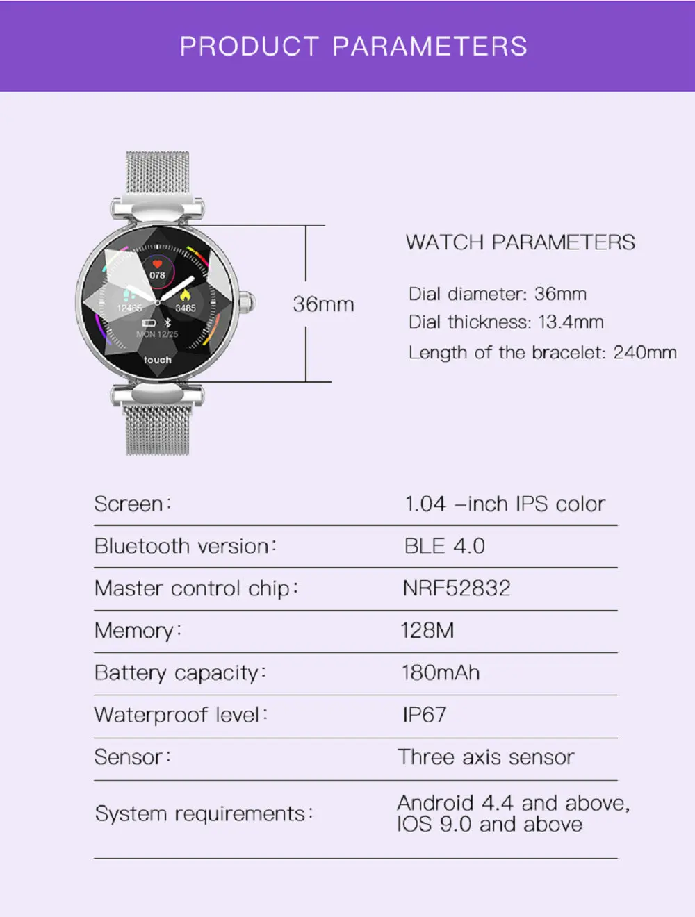 B80 женские Смарт-часы reloj inteligente монитор сердечного ритма фитнес-трекер женские Смарт-часы браслет Bluetooth водонепроницаемый