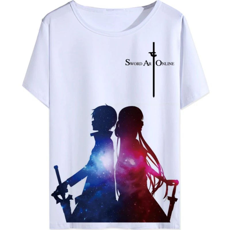 Camisetas De Sword Art Online Yuki Asuna para hombre y mujer, camisas de manga Tops de Santo Kirito Kirigaya Kazuto, camisetas divertidas de - AliExpress