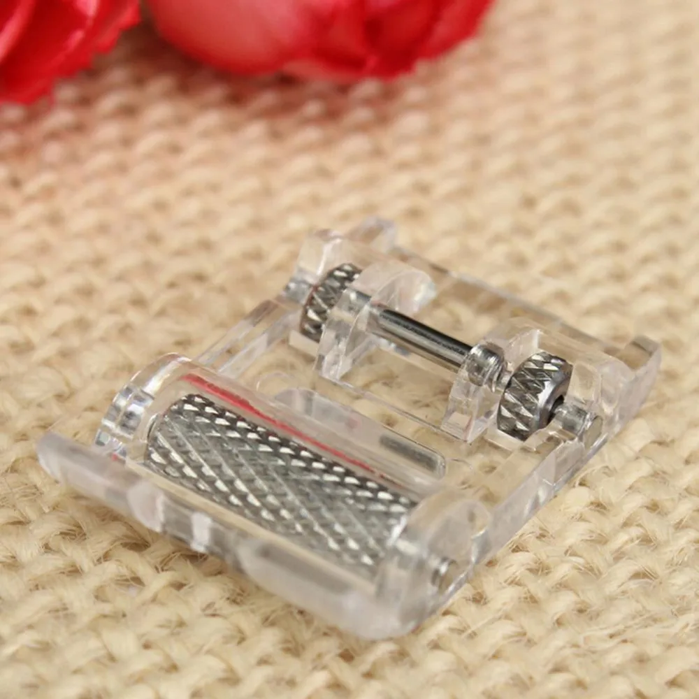 2Pcs Practical Sewing Machine Low Shank Roller Presser Foot Singer