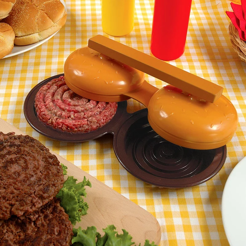 Double Hamburger Press Burger Maker Two Burger Press Hamburger Patties