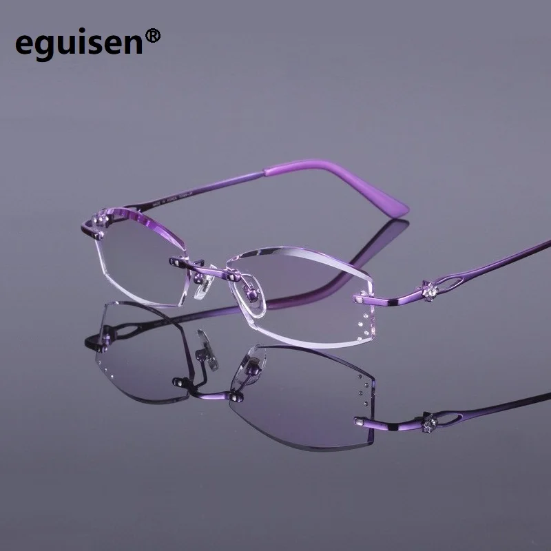 Fertig Trend Red Weibliche golden pink 138 Neue Gläser Super Rezept Titan Lesen Rahmen Trimmen Frauen Lentes Dame 52 17 purple Paxw44