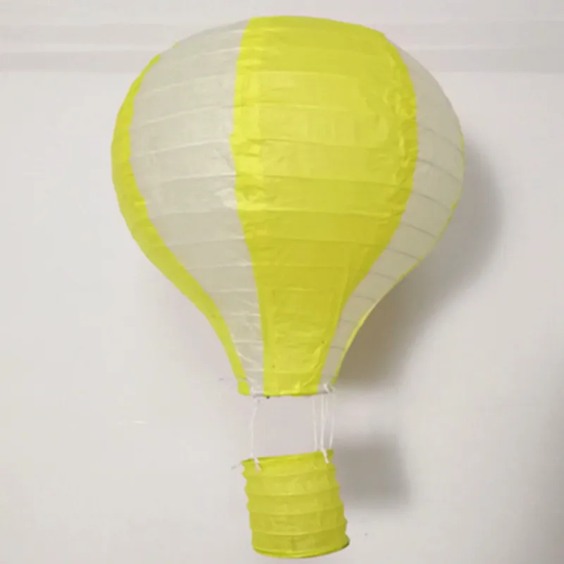 1 шт. 14 дюймов 35 см многоцветный воздушный шар бумажный фонарь фонарики желаний для дня рождения Свадебная вечеринка Декор подвесной фонарь s - Цвет: yellow white