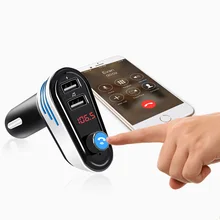 JONSNOW Bluetooth 4.2 Car Kit Handsfree FM Transmitter Wireless A2DP Car MP3 Player Support U Disk 5V 3.1A Dual USB Car Charger new handsfree wireless bluetooth car kit fm transmitter radio support u disk mp3 player phone app control car charger aux out