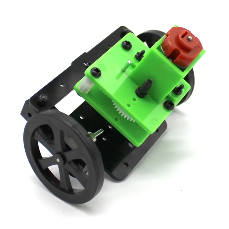 

1Set Car Front Axle Steering Kit ZX3 Reduction Steering System Assembly 130 DC motor Drive Gear for DIY Electric Car Spare Parts