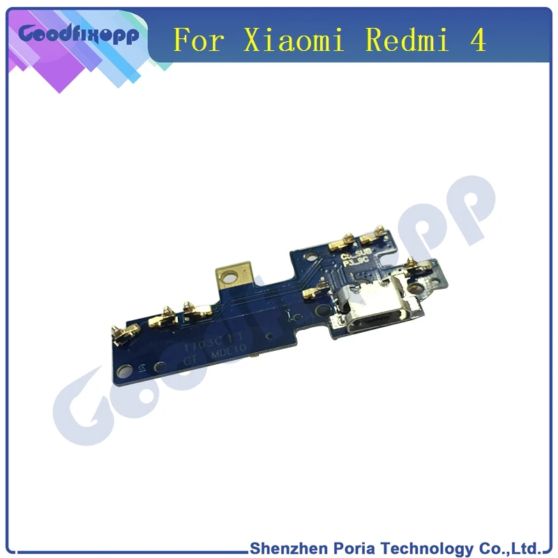 XM0028 For Xiaomi Redmi 4 Micro USB Charging Charger Port Dock Connector Flex Cable With Microphone Board Module(3)