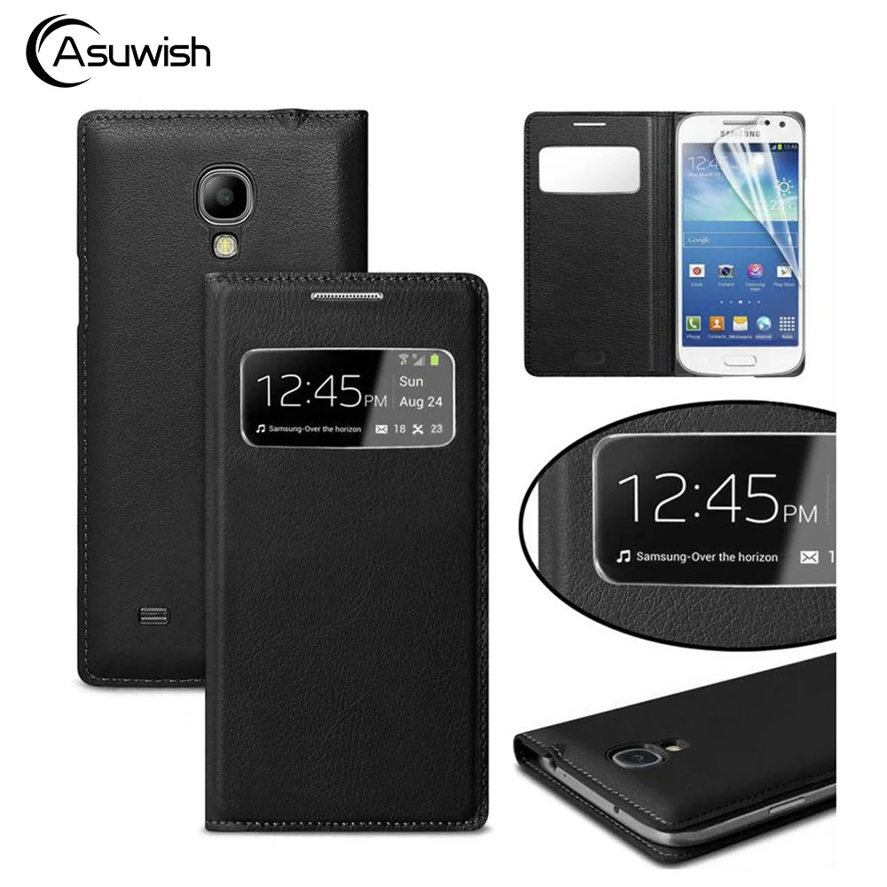 Кожаный чехол книжка Smart View для телефона Samsung Galaxy S4 Mini S 4 S4mini GT I9190 I9192 I9195