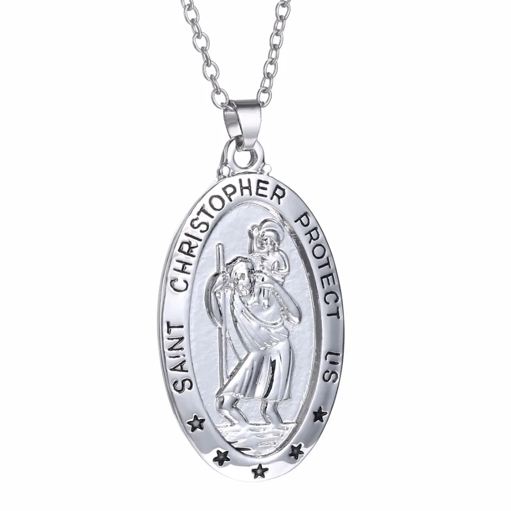 Вдохновляющие религиозные винтажные греческие мифические фигурки Saint Christopher