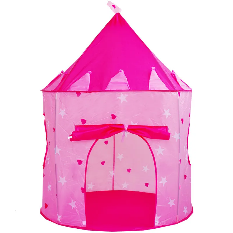 Best 9 Colors Play Tent Portable Foldable boy girls Prince Folding Tent Children Boy Castle Play House Kids Gifts Outdoor Toy Tents