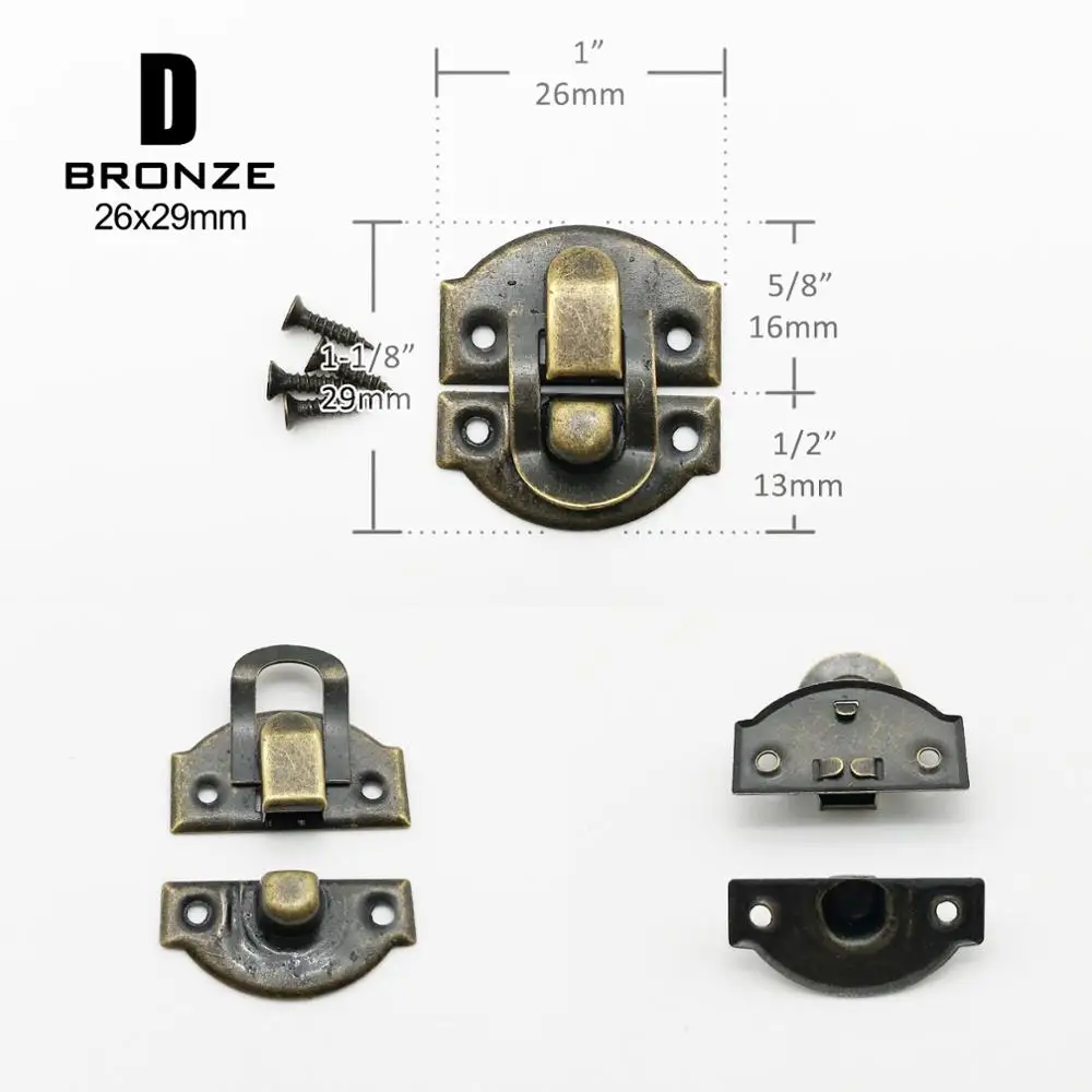 D bronze 26x29mm
