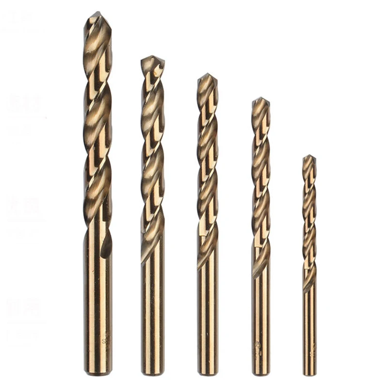 5Pcs High hardness Drill Bit HSS CO M35 Cobalt Twist Drill Bits For Metal Steel 1mm 2mm 3mm 4mm 5mm Hand& Power Tool Accessories