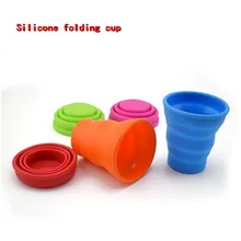 Горячая новинка Складная Силиконовая портативная силиконовая телескопическая Питьевая Складная кофейная чашка многофункциональная Складная силиконовая чашка для путешествий