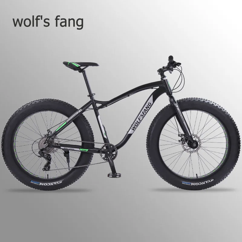 Wolf's fang горный велосипед 26 дюймов Fat bike 8 скоростей Fat Tire зимние велосипеды мужские bmx mtb дорожные велосипеды