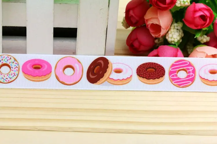 DUWES 7/8 ''Капкейк с бесплатной доставкой печатная grosgrain лента головной убор