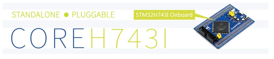 Waveshare STM32 STM32H743IIT6 MCU основная плата, полный расширитель IO, интерфейс JTAG/SWD