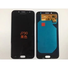 Дешевые Super Amoled для samsung Galaxy J7 Pro 2017 J730 J730F ЖК-дисплей Дисплей с Сенсорный экран планшета Ассамблеи Яркость регулировки