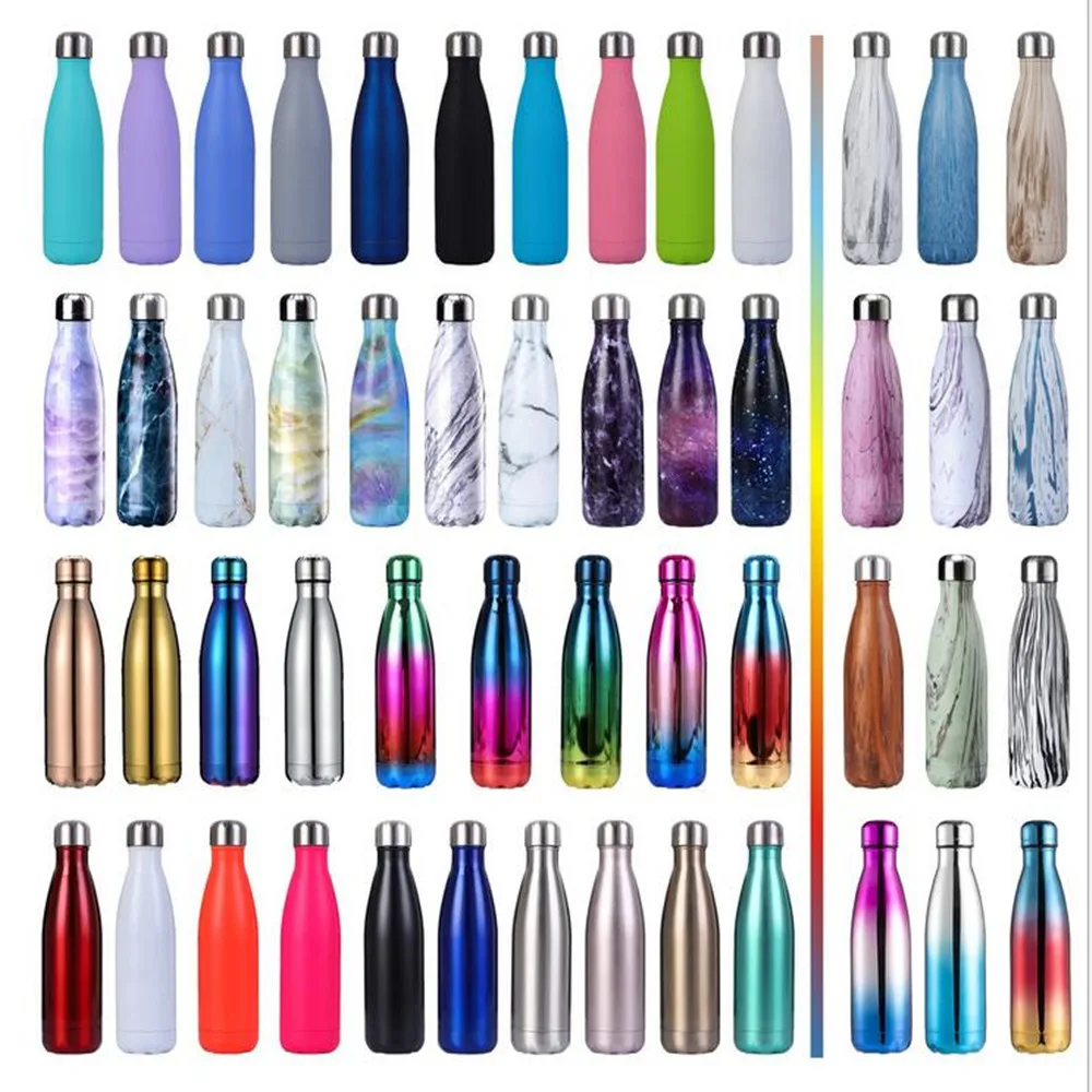 

Hot 500/1000ml Double-Wall Insulated Vacuum Flask Stainless Steel Water Bottle Cola Water Beer Thermos for Sport Bottle