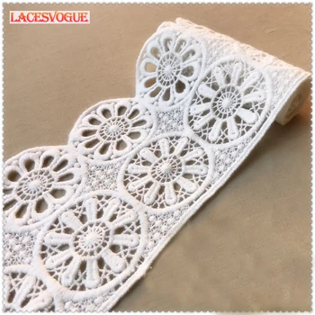 

3yards 9.3cm Cotton embroidery Lace trim Patchwork Needlework sewing accessories Clothes edge decoration Garment material 829