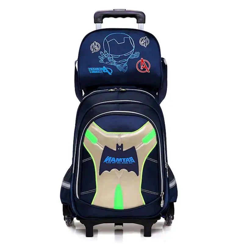 

HOT Boy travel luggage rolling trolley case Climb the stairs children girl schoolbag kids students Cartoon backpack Pouch bag
