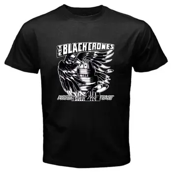 

New THE BLACK CROWES *Bird Logo Rock Band Men's White Black T-Shirt Size S-3XL Printed T Shirts Short Sleeve Hipster Tee