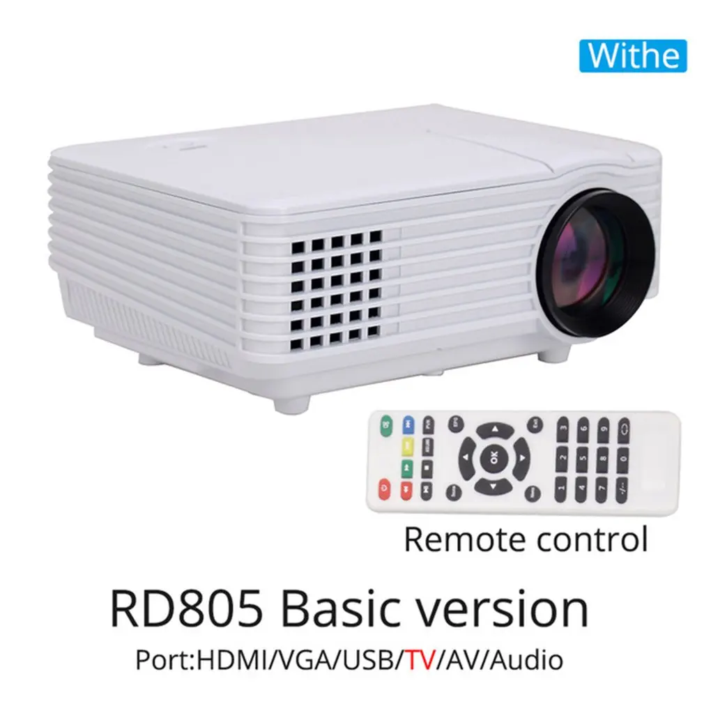 

Projector RD805 RD805AW 800Lumens Android 4.4 WIFI LED MINI Projector 3D Beamer Video Home Cinema Theatre 3.0 USB HDMI