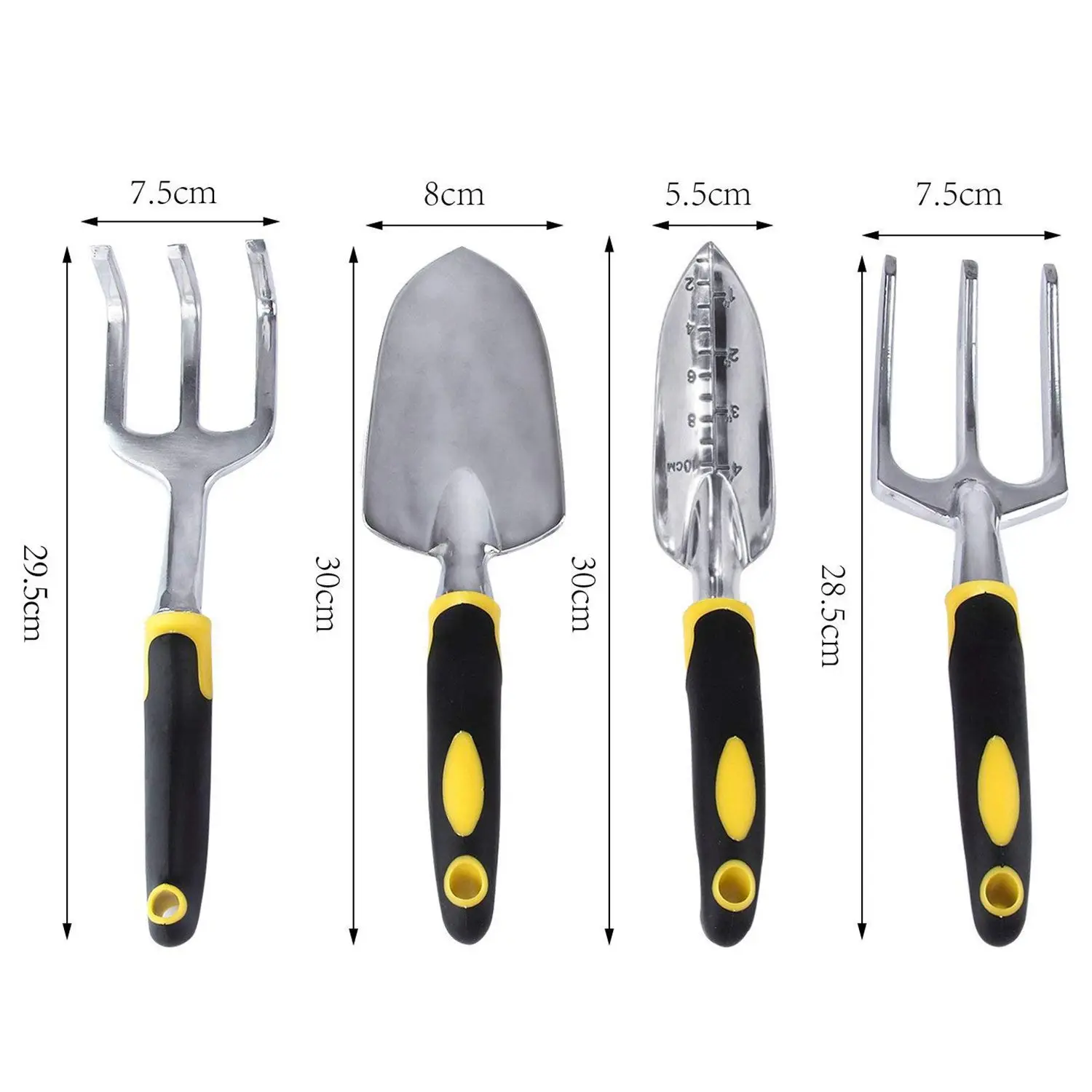 

Wholesale 4PCS Garden combination Tool Set Trowel Fork Transplanter Cultivator Yard Gadgets Ergonomic Handles Garden Hand Tools