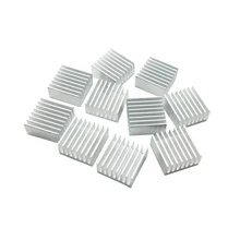 Dissipateur thermique en aluminium argenté, 10 pièces, 20x20x10mm, pour CPU,GPU, puces électroniques, dissipation thermique