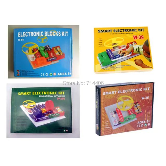 smart electronic kit w 35 w 58w 39 w 335 projects snap circuitssmart electronic kit w 35 w 58w 39 w 335 projects snap circuits extreme toys,assembled building block model,kid educational toy